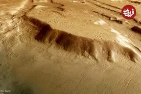 عکس مدارگرد «مارس اکسپرس» از پیامدهای عصر یخبندان در مریخ