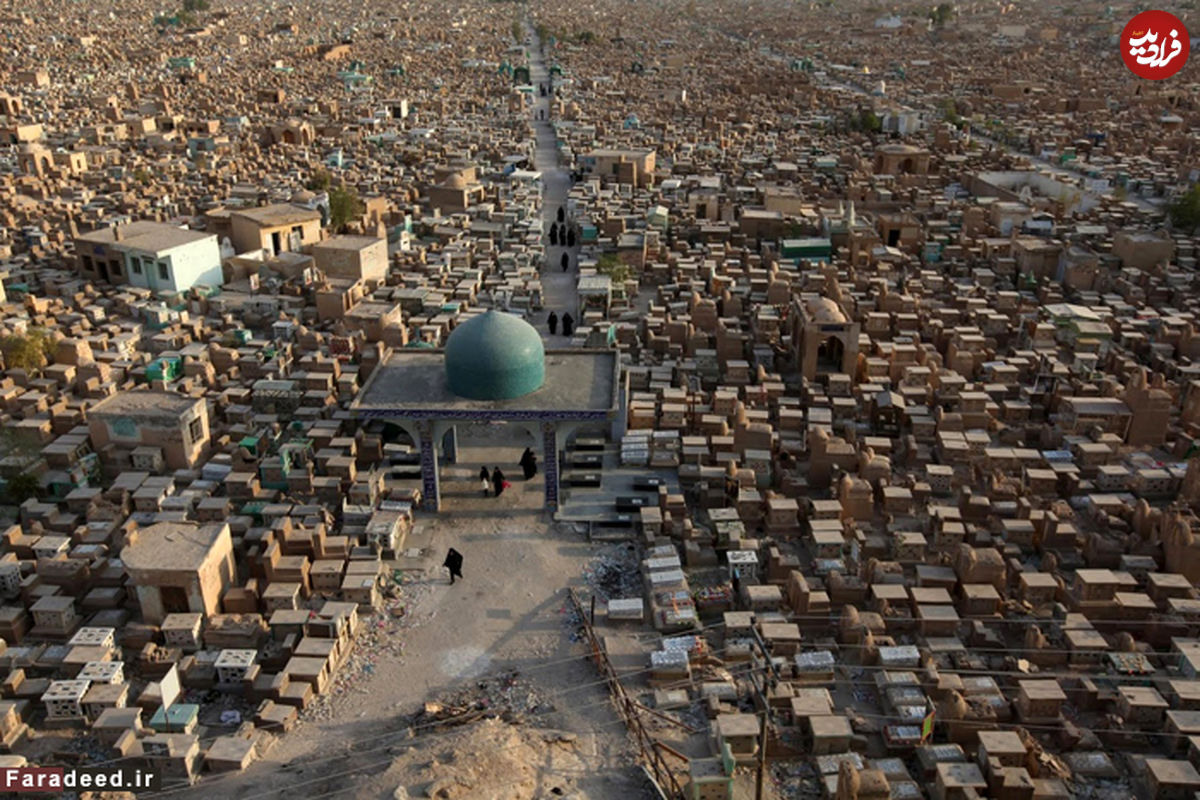 تصاویر/ بزرگترین قبرستان جهان در عراق