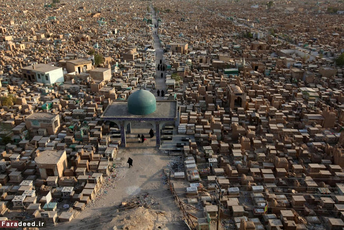 تصاویر/ بزرگترین قبرستان جهان در عراق