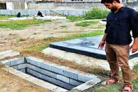 (تصویر) خانه ابدی هادی نوروزی