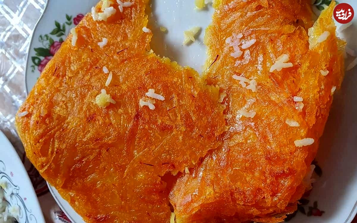 پخت یک ته دیگ ترد و خوشمزه؛ گل سرسبد سفره