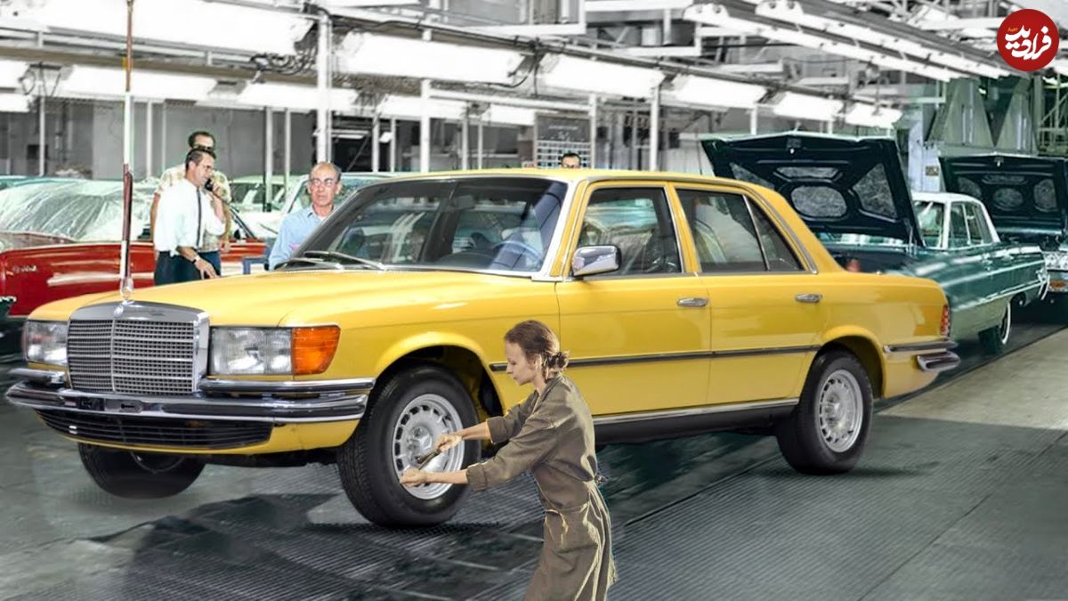 ببینید؛ مراحل تولید مرسدس بنز W124 معروف به تانک جاده در سال 1980