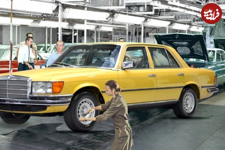 ببینید؛ مراحل تولید مرسدس بنز W124 معروف به تانک جاده در سال 1980
