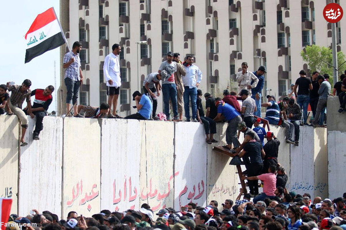 تصاویر/ پارلمان عراق در اشغال معترضان