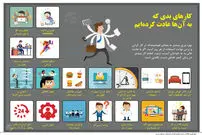 اینفوگرافی/ کارهای بدی که به آنها عادت کرده‌ایم