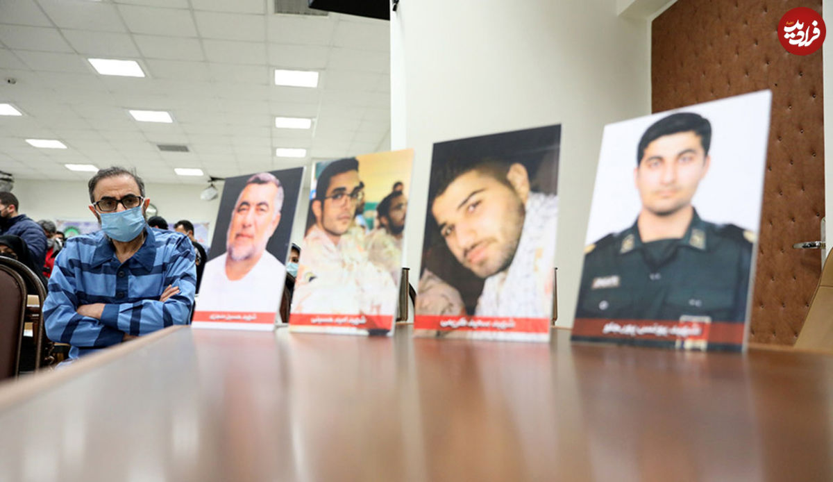 تصاویر/ اولین جلسه دادگاه سرکرده گروهک تروریستی الاحوازیه