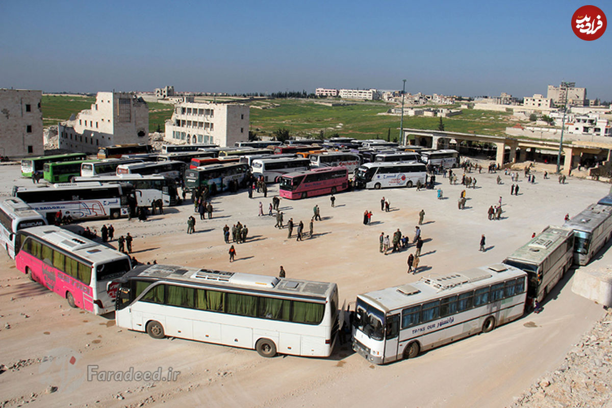 تصاویر/ مرحله جدید انتقال غیرنظامیان به حلب