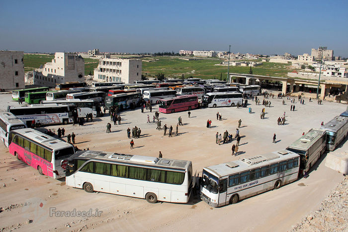 تصاویر/ مرحله جدید انتقال غیرنظامیان به حلب
