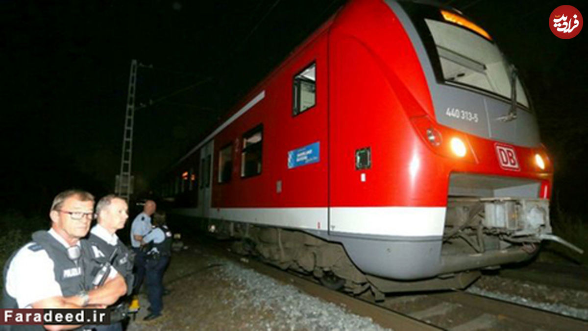 تصاویر/ حمله به مسافران قطار در آلمان
