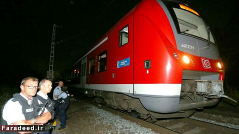 تصاویر/ حمله به مسافران قطار در آلمان