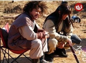 ببینید| سفر به تاریخ؛ گیر کردن تبر «هیوبو» در زین اسب در پشت‌صحنۀ سریال «جومونگ»