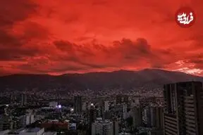 عکس| آسمان خونین پس از زلزله؛ چرا آسمان «کاراکاس» قرمز شد؟