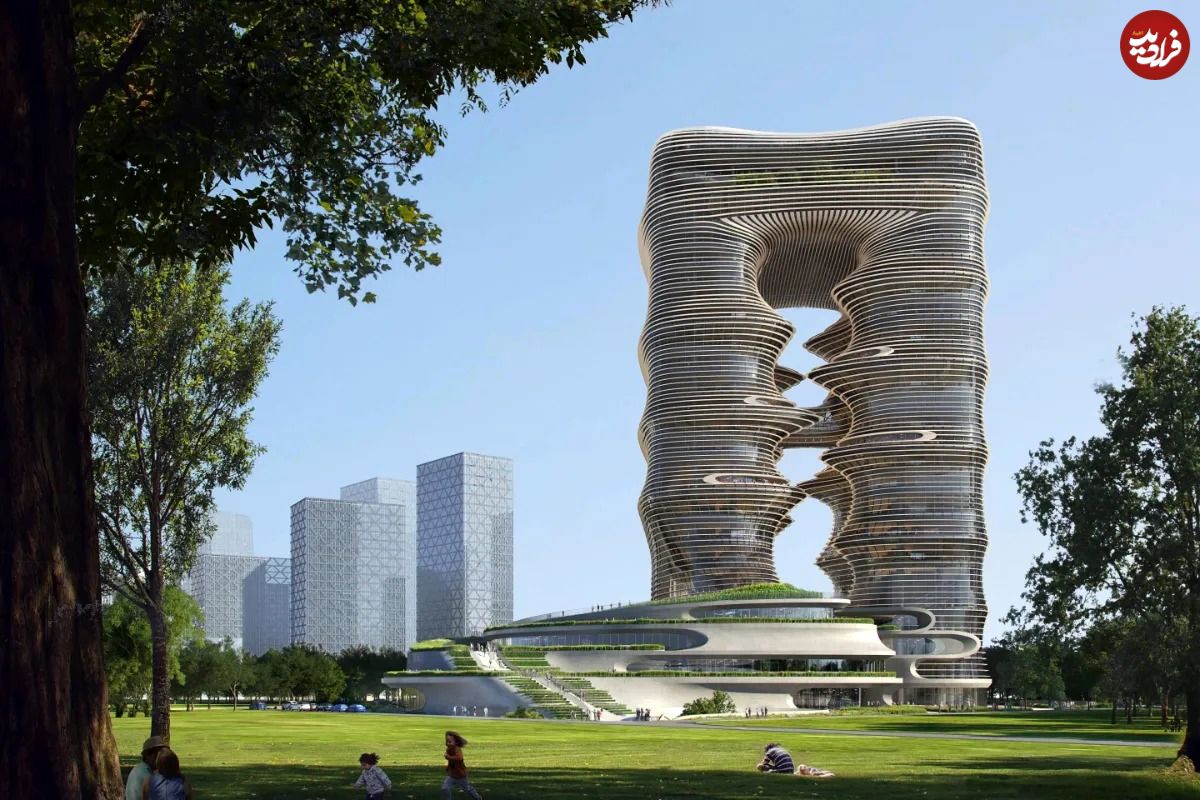 شاهکار جدید معماری زاها حدید در چین؛ ساختمانی مواج که گویی از آینده آمده است