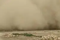 (ویدئو) طوفان شدید و بارش سیل آسا در ایرانشهر