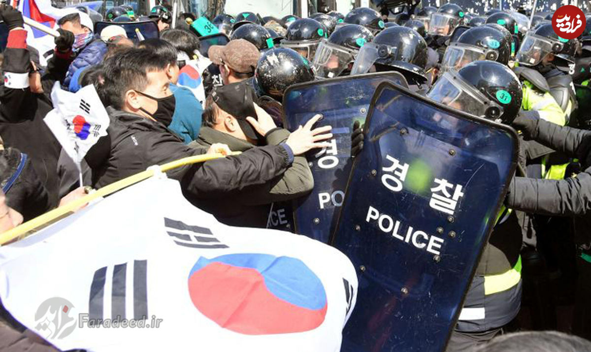 تصاویر/ آشوب در پی برکناری رئیس‌جمهور کره