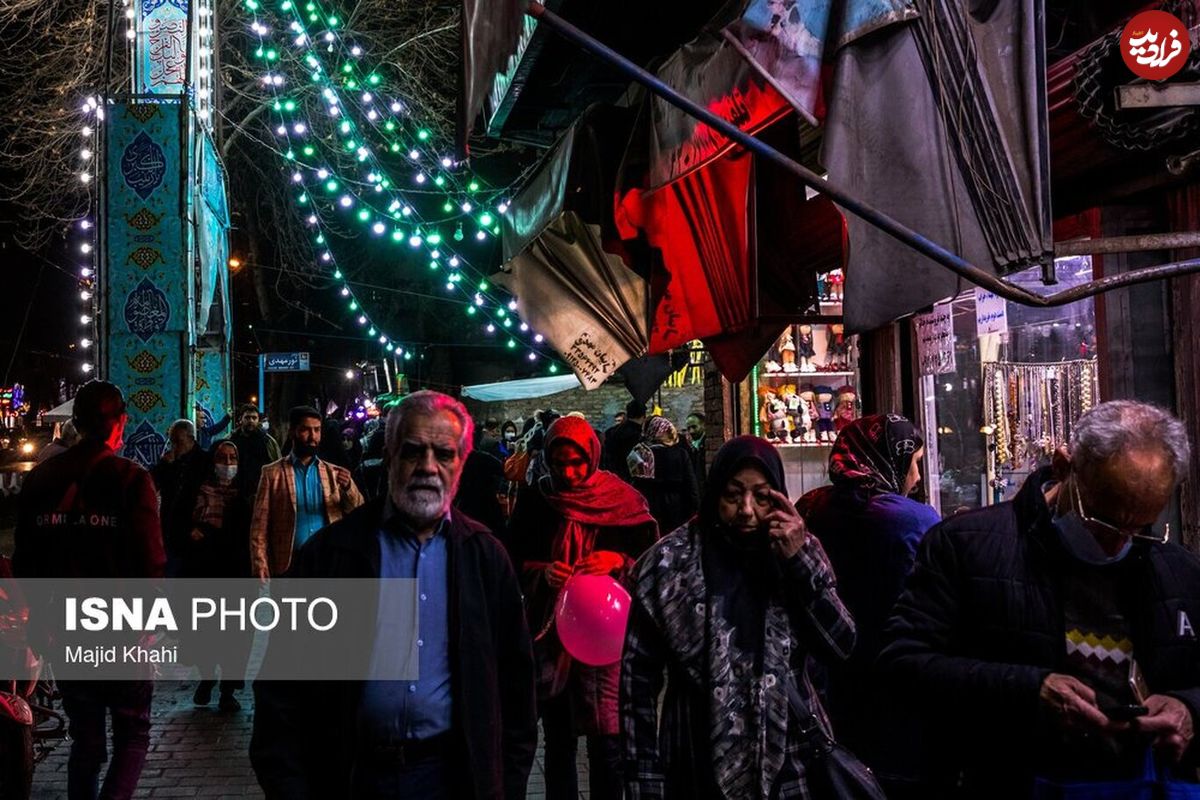 (تصاویر) تهران در شب نیمه شعبان