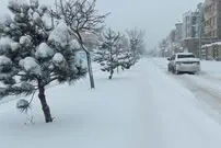 (ویدئو) ارتفاع ۶ متری برف در غرب استان اصفهان
