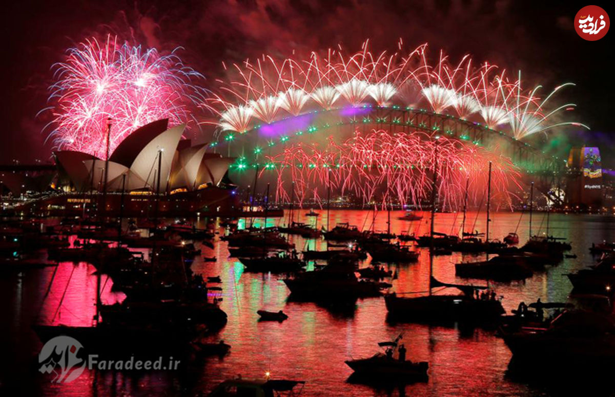 تصاویر/ جشن‌های سال نو از سیدنی تا بغداد