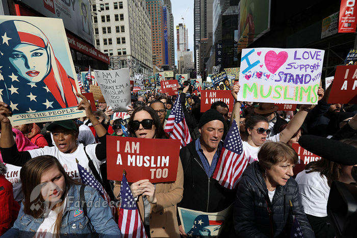 تصاویر/ فریاد "من هم مسلمانم"در آمریکا