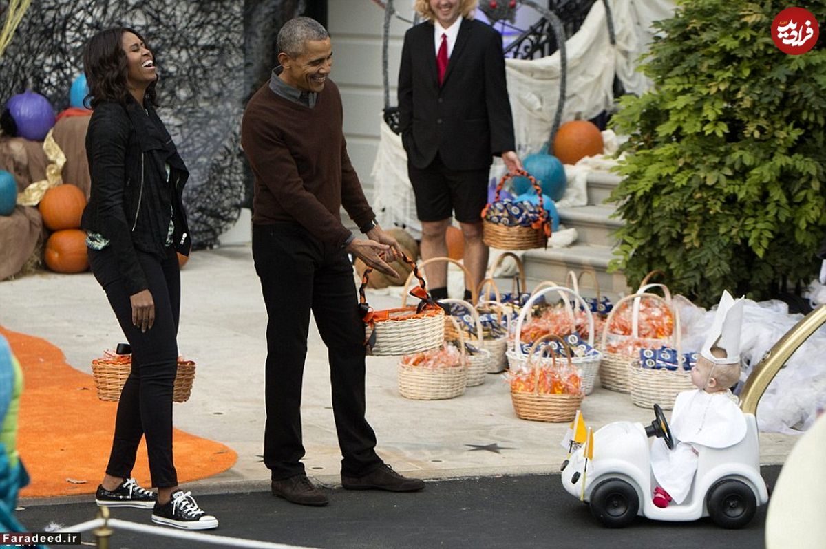 (تصاویر) جشن هالووین در کاخ سفید