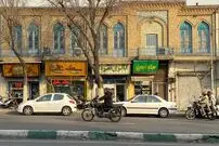 (عکس) تهران قدیم؛ «خیابان فردوسی و درختان اش» در هوای برفی؛ سال 1295