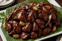 ببینید| طرز تهیه یک غذای ساده و جدید فیلیپینی با 800 گرم جگر مرغ