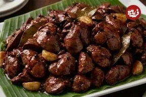 ببینید| طرز تهیه یک غذای ساده و جدید فیلیپینی با 800 گرم جگر مرغ