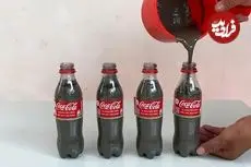 ببینید| با سیمان و بطری های نوشابه، این گلدان زیبا را درست کنید