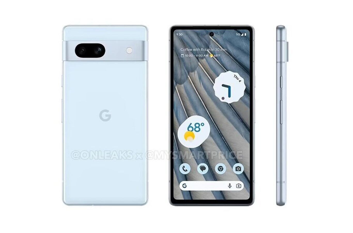 رندر‌های جدید پیکسل ۷a گوشی آینده گوگل را در رنگ جذاب آبی نشان می‌دهند