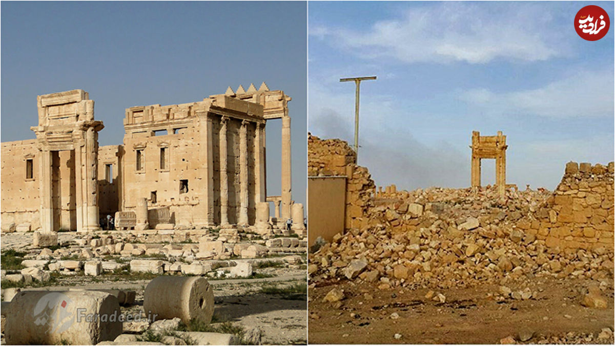 تصاویر/ "پالمیرا" قبل و بعد از داعش