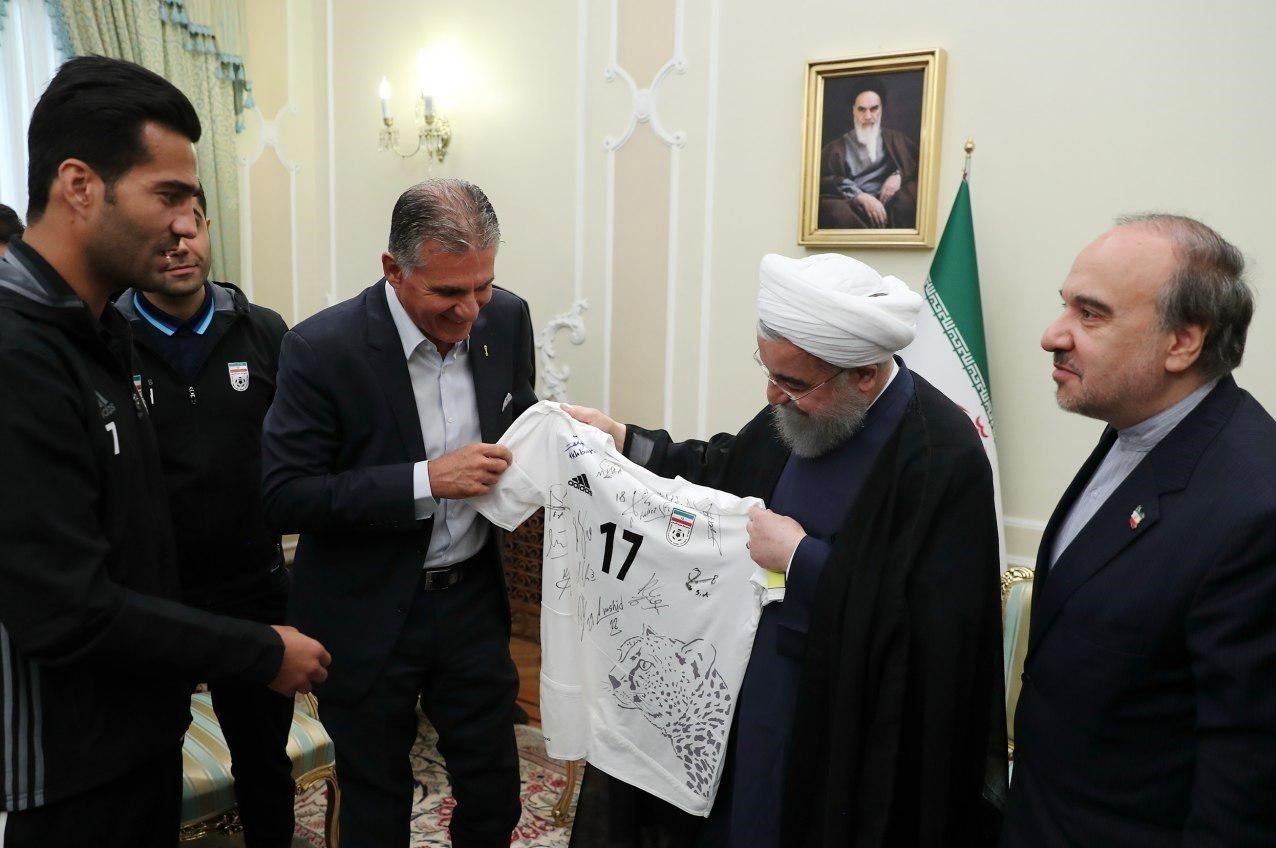 هدیه ویژه کی‌روش به رئیس‌جمهور ایران