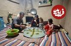 ببییند؛ غذای روستایی در ایران؛ تهیه آش دوغ سنتی روی هیزم توسط زوج روستایی