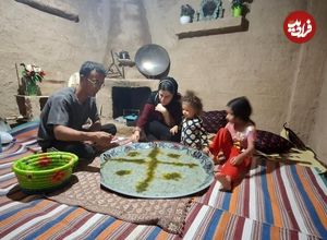 ببییند؛ غذای روستایی در ایران؛ تهیه آش دوغ سنتی روی هیزم توسط زوج روستایی