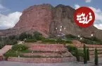 عکس| سفر زمان؛ پیرمرد اصفهانی در حال قلیان کشیدن در کوه صفه؛ سال 1330
