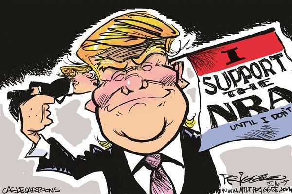 کاریکاتور/ ژست جدید ترامپ!
