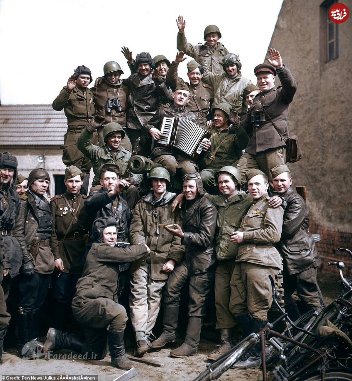 تصاویر/ سربازان خندان آمریکایی و روس در پایان دوران وحشت