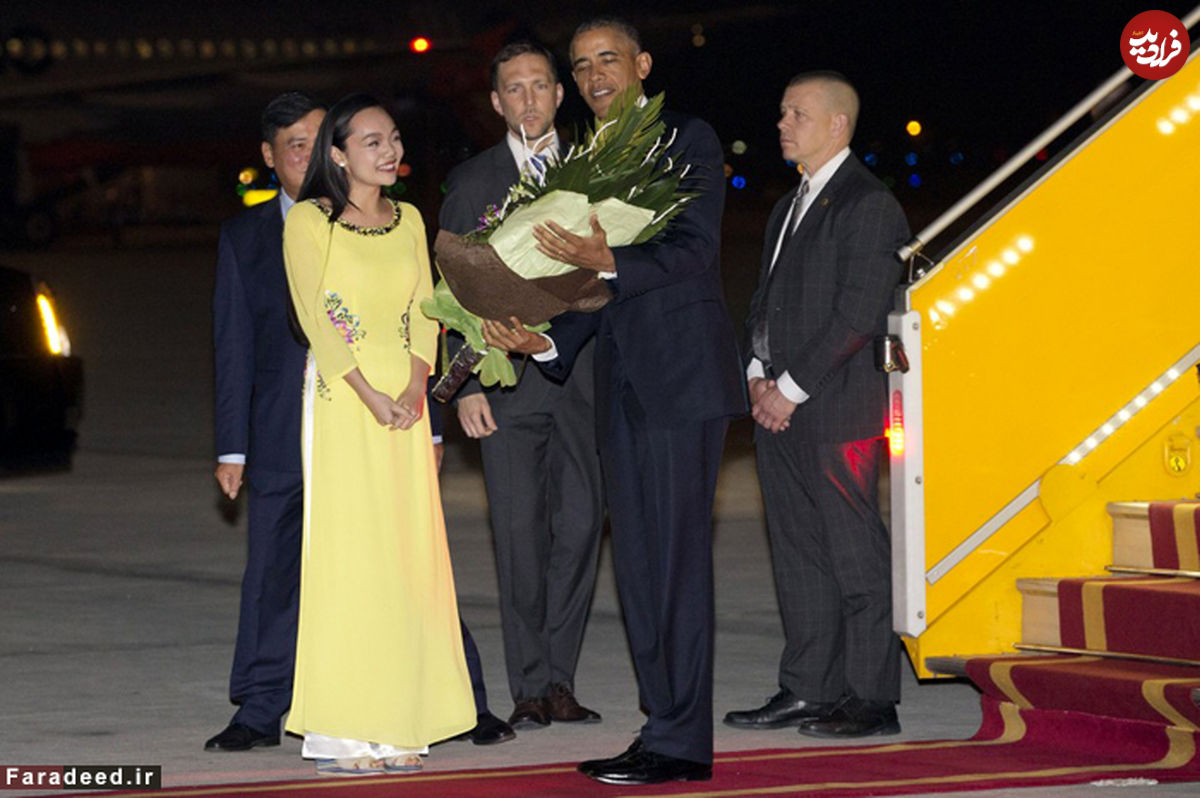 تصاویر/ حواشی سفر تاریخی اوباما به ویتنام