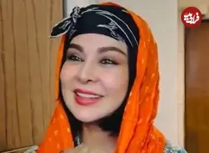 عکس| سفر زمان؛ «فقیهه سلطانی» در 28 سالگی با گریم حاجی فیروز در فیلم «صورتی»