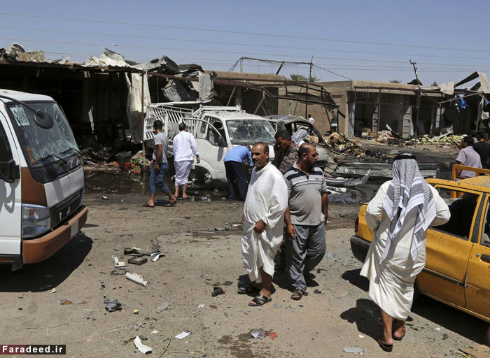 تصاویر/ انفجار تروریستی در شمال عراق