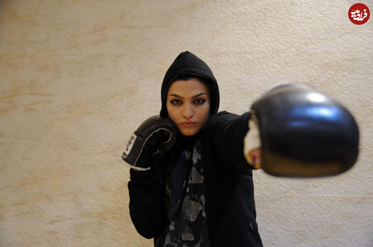 تصاویر/ "رو در رو" با اولین دختر بوکسور ایران
