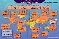 تصویر/ آمار کرونا در جهان تا ۱۷ اردیبهشت