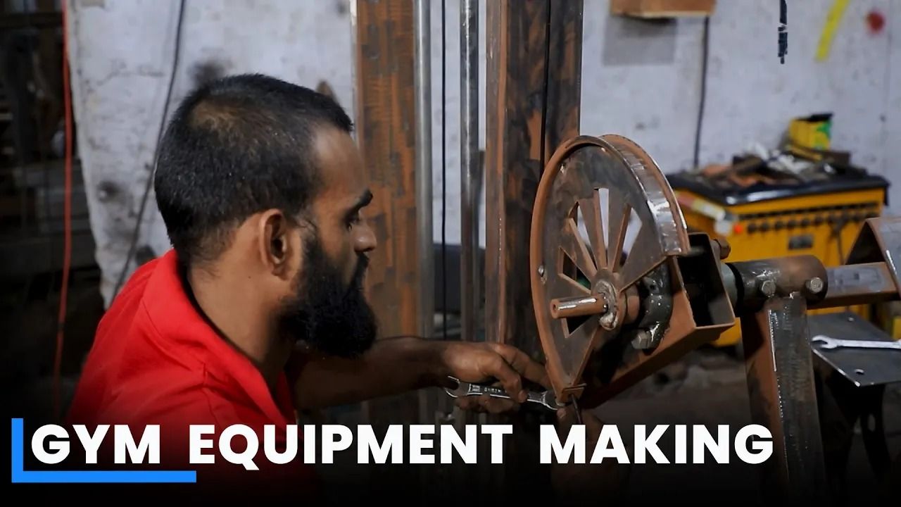 (ویدئو) تجهیزات بدنسازی چگونه در کارخانه تولید می شوند؟