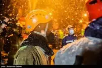 عکس/ آواربرداری در پلاسکو زیر برف