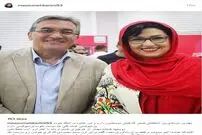 عکس/ بازیگر زن هوادار پرسپولیس کنار برانکو ایوانکوویچ