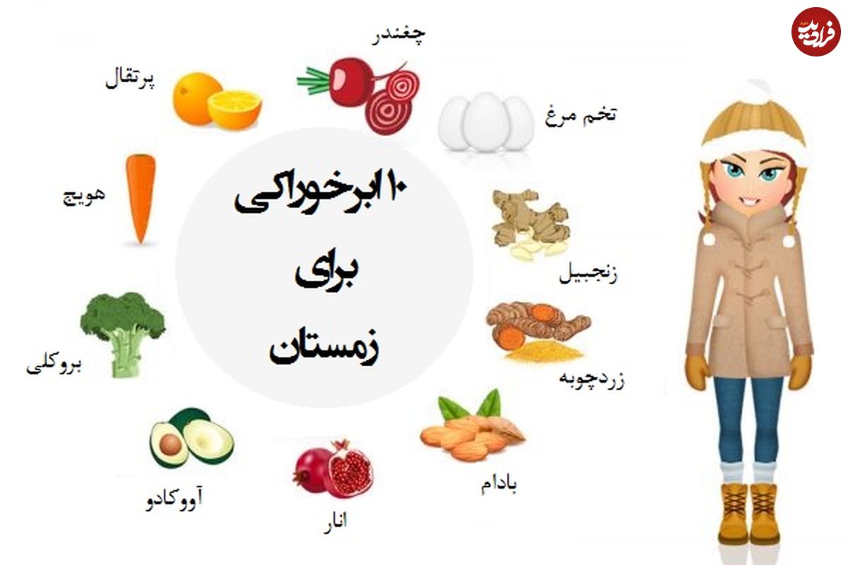 ۱۰ خوراکی مفید زمستانی