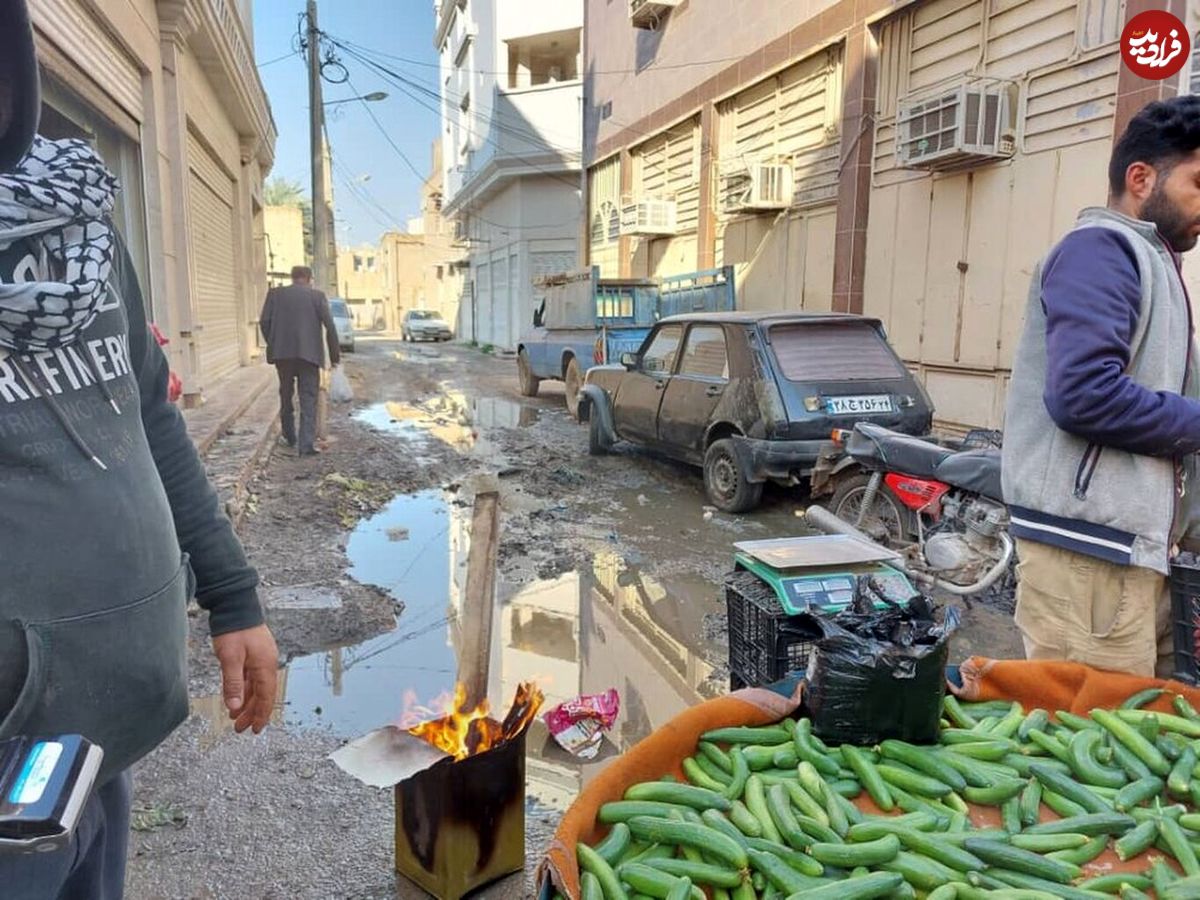 (تصاویر) بازار آلوده صفا، شهرستان خرمشهر از نمای نزدیک