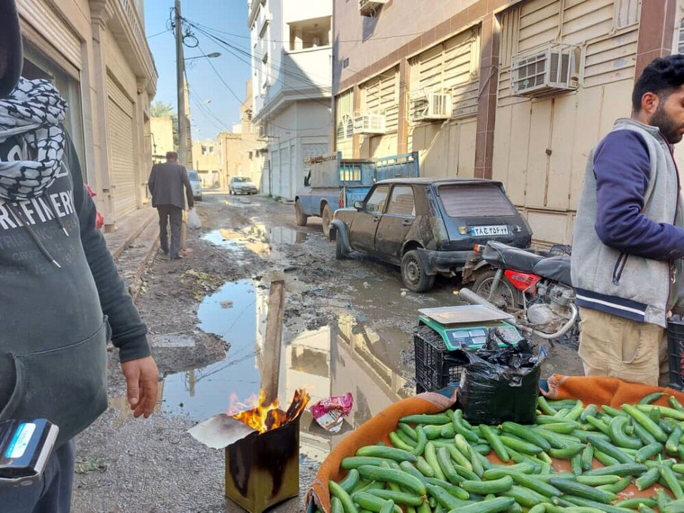 (تصاویر) بازار آلوده صفا، شهرستان خرمشهر از نمای نزدیک