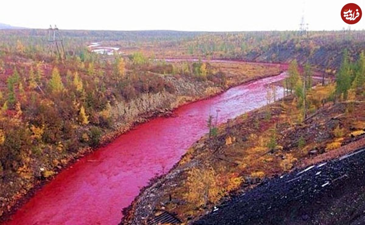 رودخانه‌ای که به رنگ خون شد!