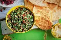 طرز تهیه ﺳﺎﻻﺩ ﻟﺒﻨﺎﻧﯽ ﺑﺎ ﺑﻠﻐﻮﺭ