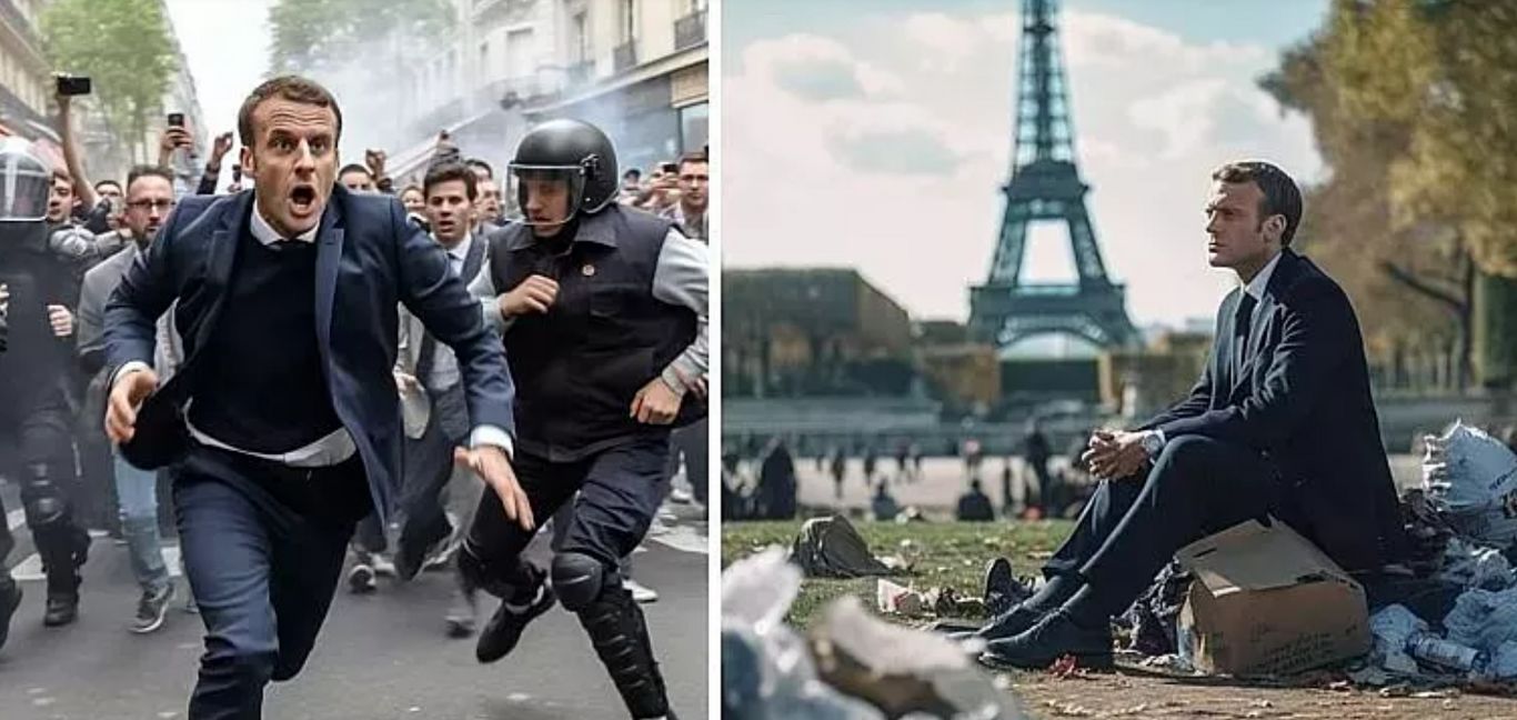 چگونه هوش مصنوعی، ماکرون را در مرکز اعتراضات فرانسه قرار داده است؟